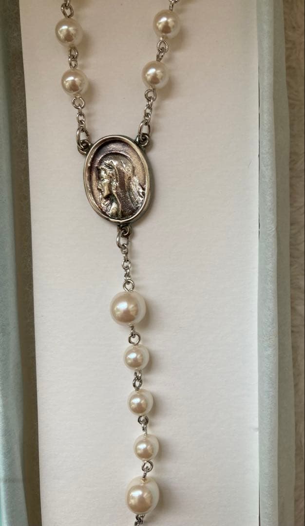 マリア様がみてる公式白薔薇ロザリオネックレスアニメグッズ十字架