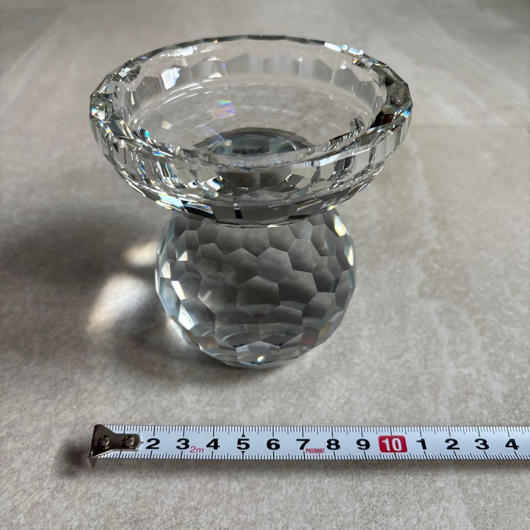 クリスタルガラス キャンドルホルダー