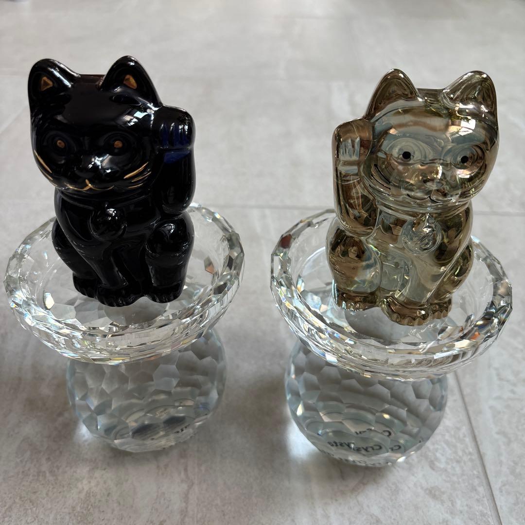 クリスタルガラス キャンドルホルダー