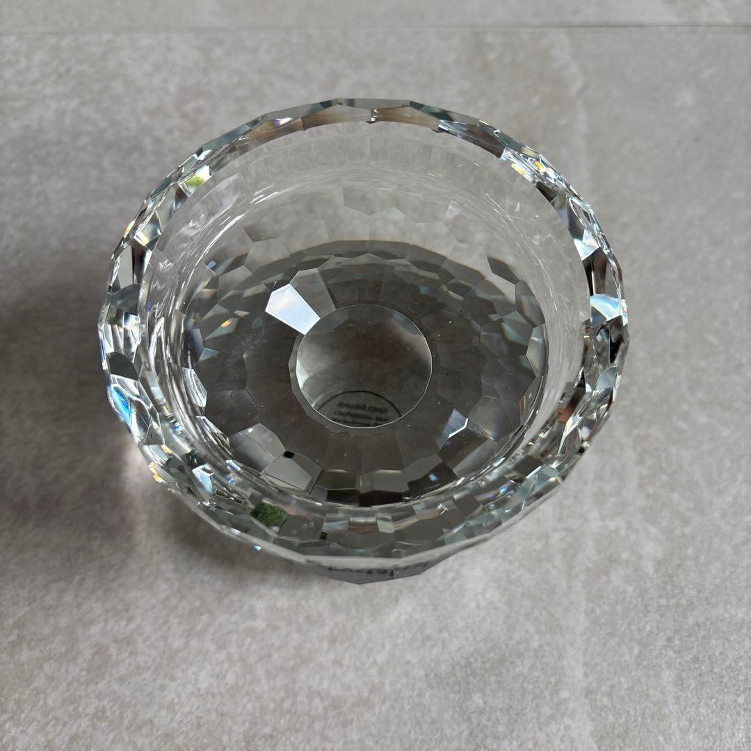 クリスタルガラス キャンドルホルダー