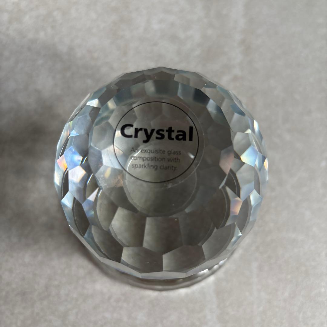 クリスタルガラス キャンドルホルダー