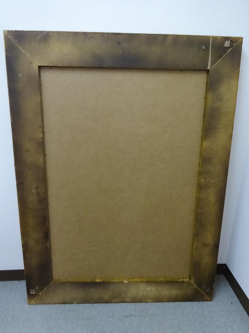 ゴールドフレーム　大型　スタンドミラー　デザインミラー　姿見　壁掛け