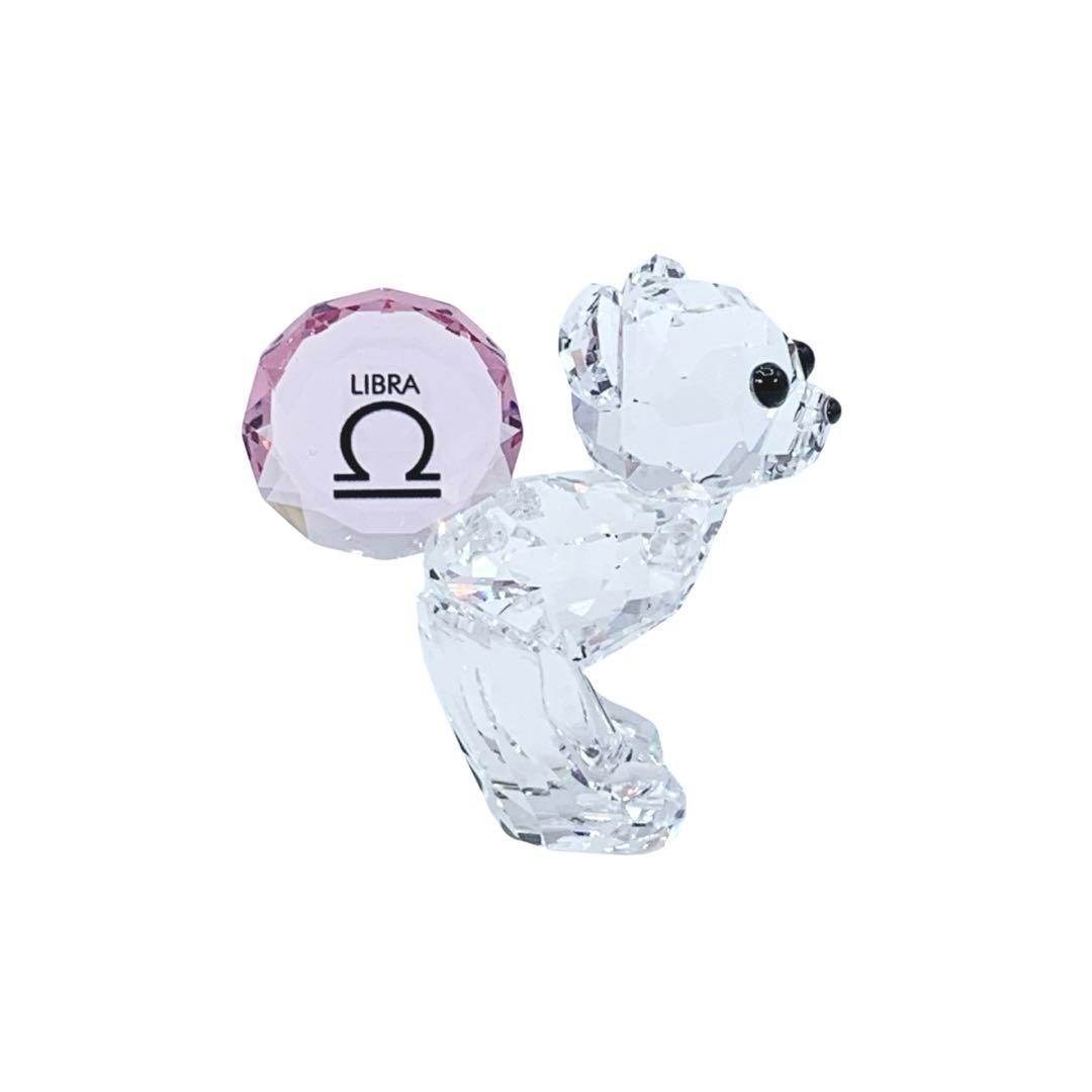 極美品　SWAROVSKI　スワロフスキー　クリスタルベア　星座　天秤座