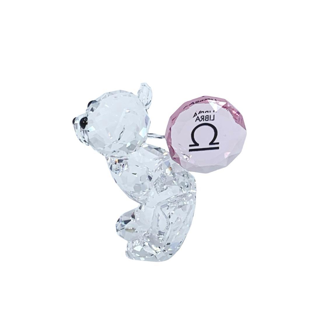 極美品　SWAROVSKI　スワロフスキー　クリスタルベア　星座　天秤座