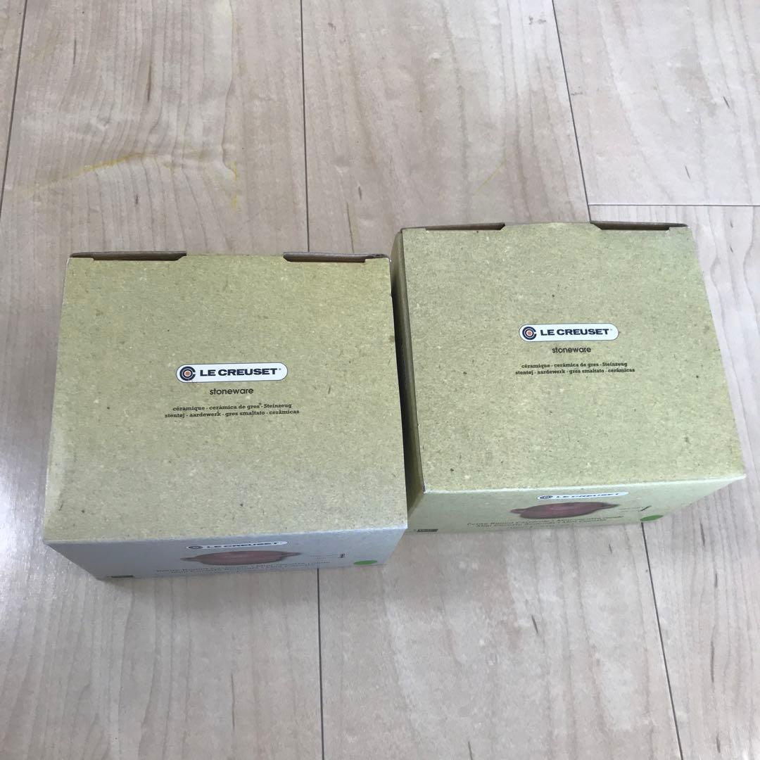 【再値下！】【新品未使用2個セット】ル・クルーゼ ミニココット10cm 専用箱付