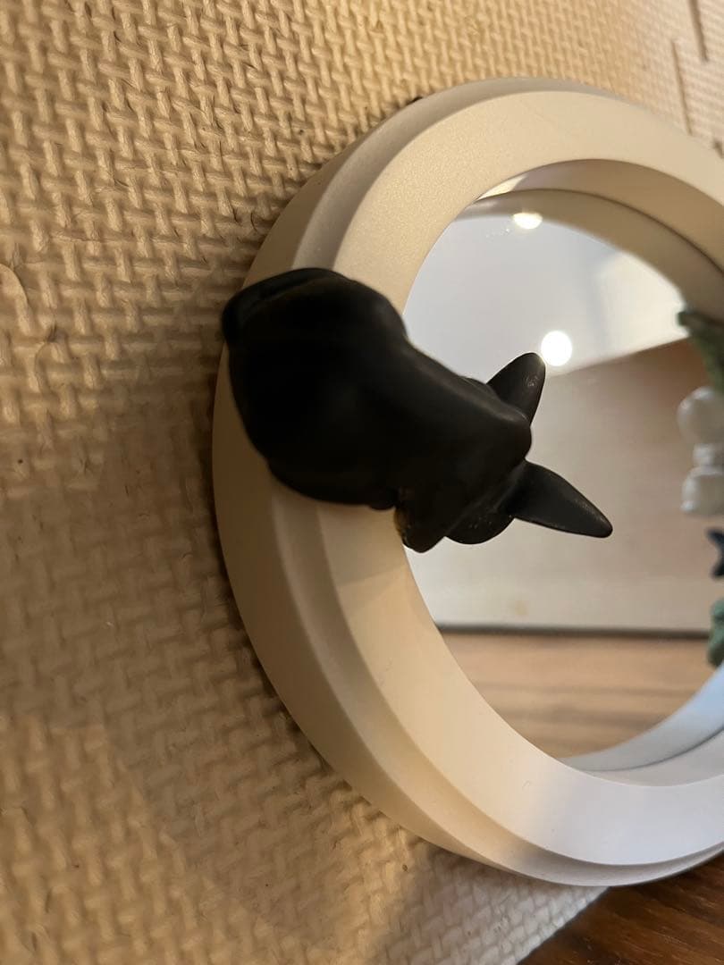 魔女の宅急便　ジブリ　壁掛けミラー　鏡　ジジ　リリー　廃盤品　レア