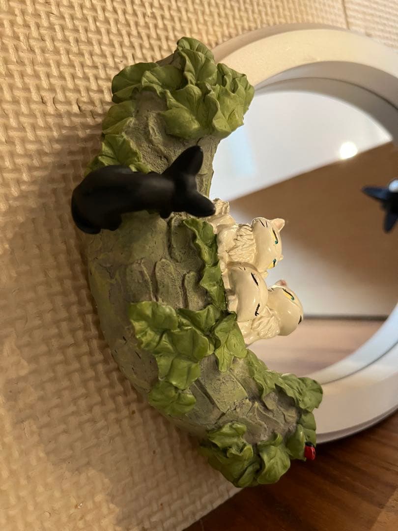 魔女の宅急便　ジブリ　壁掛けミラー　鏡　ジジ　リリー　廃盤品　レア