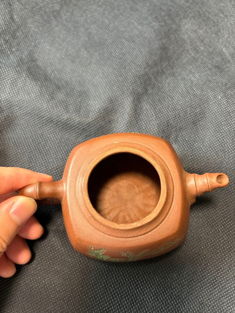 中国古美術品　急須　清香　紫砂茶器 「陳国良」在銘　手作り