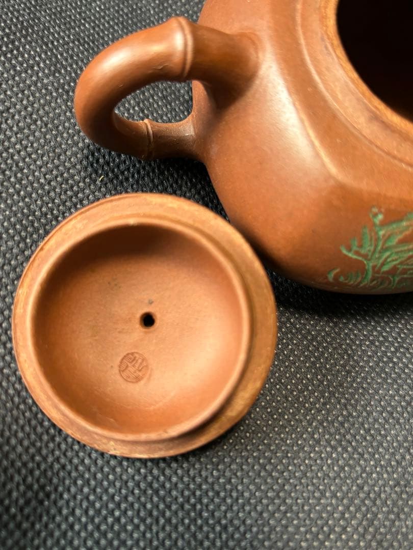 中国古美術品　急須　清香　紫砂茶器 「陳国良」在銘　手作り