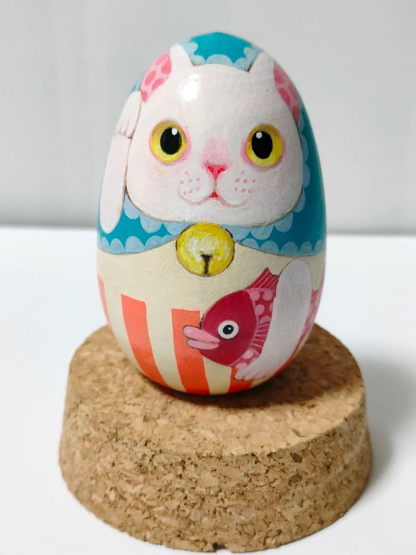 上野ここ　ねこたまご　白猫