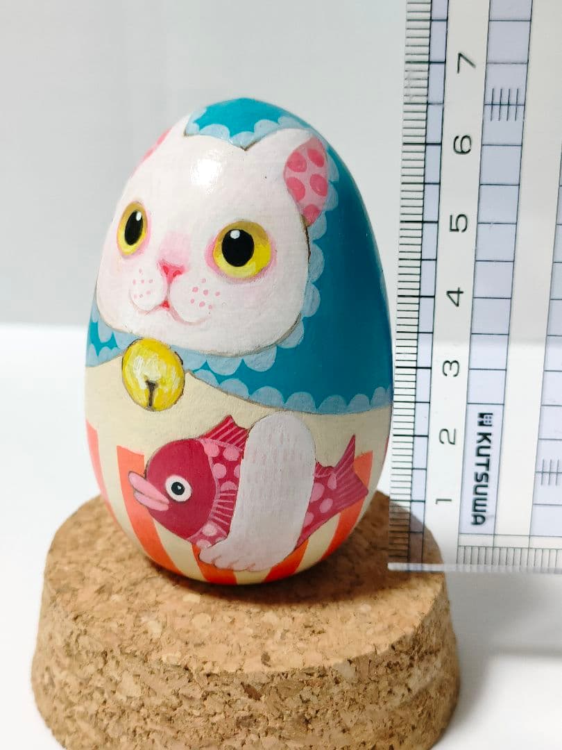 上野ここ　ねこたまご　白猫