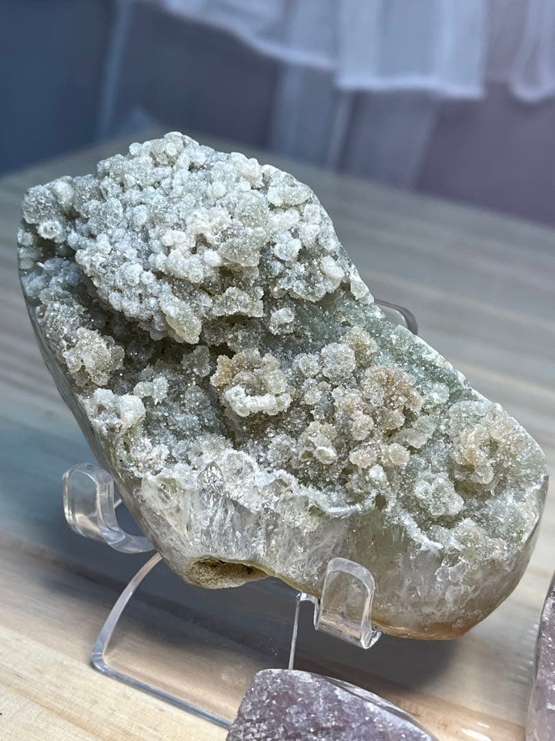 アメジスト クラスター 紫系　緑系　2点セット　可愛い（╹◡╹）天然石