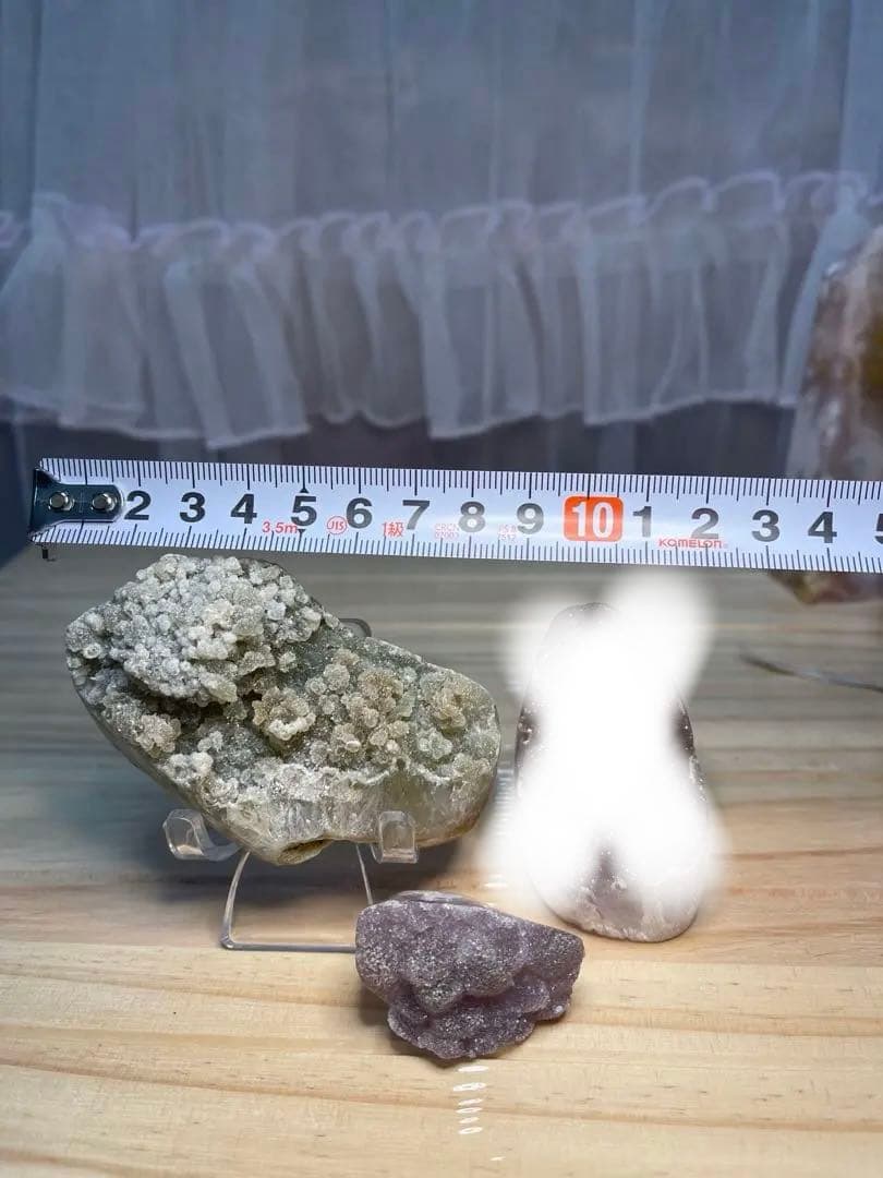 アメジスト クラスター 紫系　緑系　2点セット　可愛い（╹◡╹）天然石