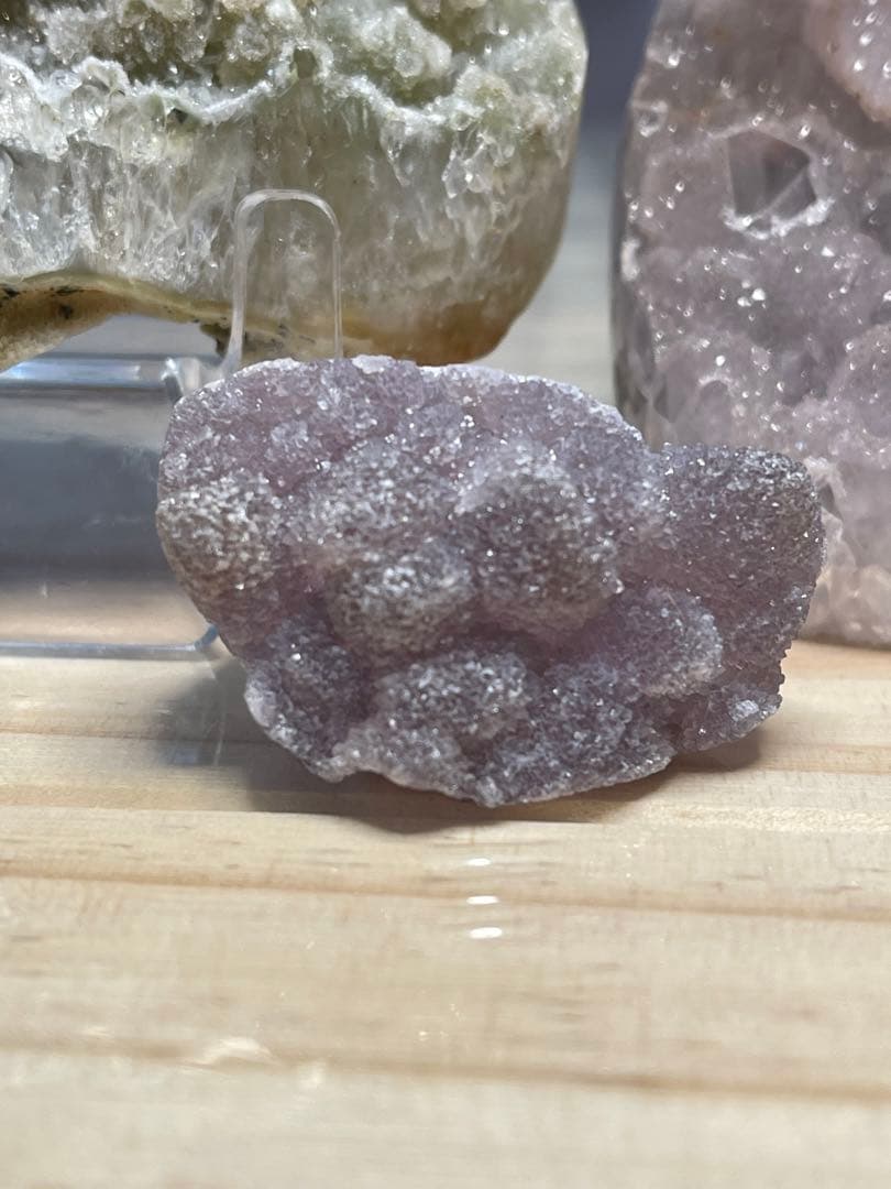 アメジスト クラスター 紫系　緑系　2点セット　可愛い（╹◡╹）天然石