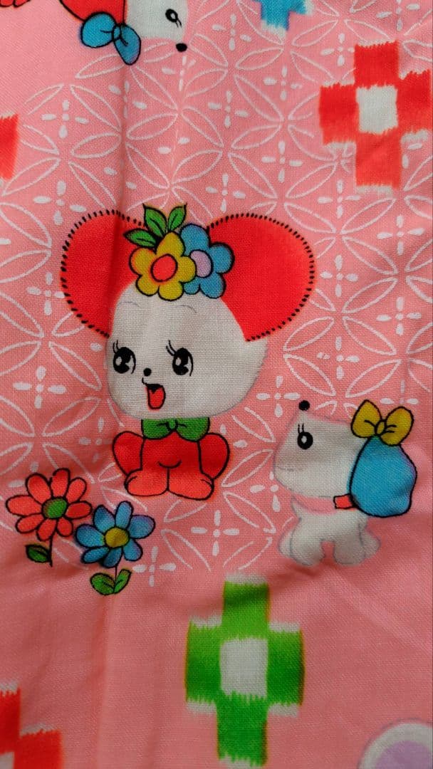 RKアンティーク子供着物被布めちゃくちゃ綺麗美品着丈43センチ裄丈11木綿