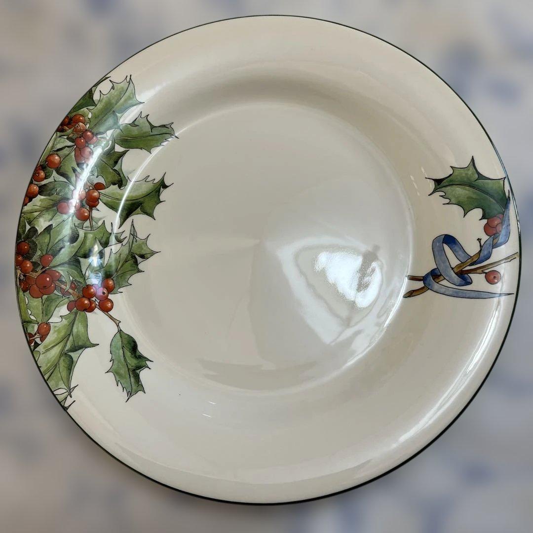 クリスマスディナープレート Gien LE HOUX ホリー プレート