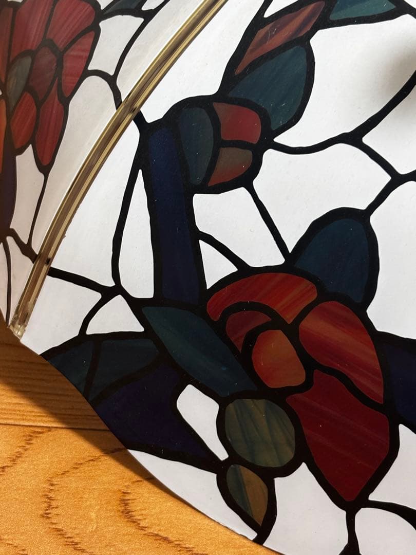 天井照明　ステンドグラス風 花柄ペンダントライト　レトロ