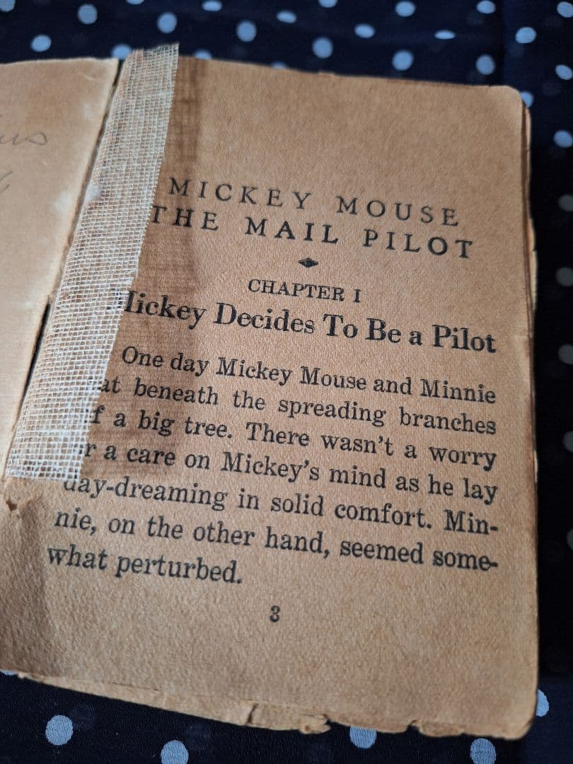 スペシャル 30's MACKEY MOUSE THE MAIL PILOT 本