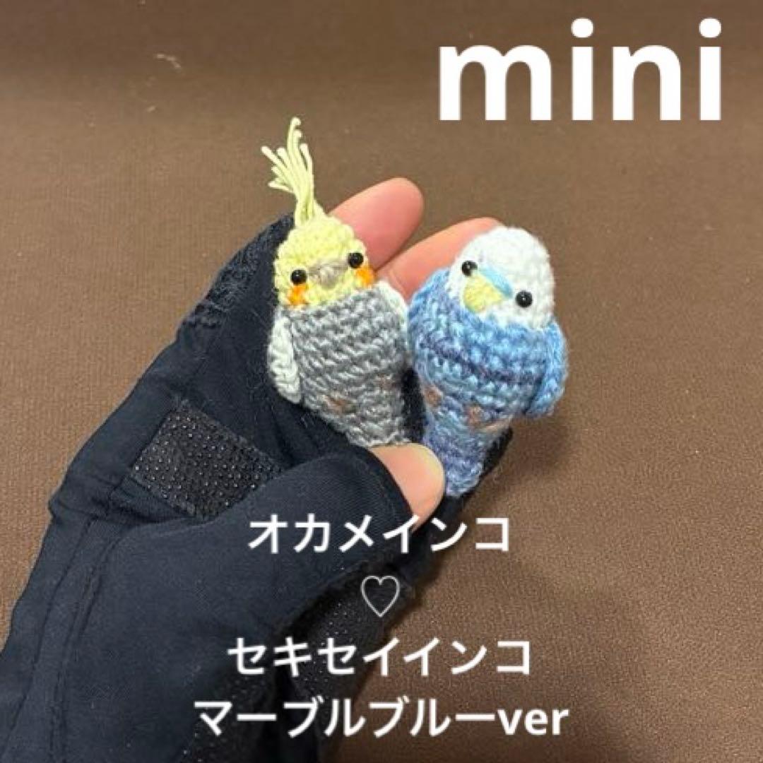 ◇ オカメインコ♡セキセイインコ♡インコ♡カラス♡文鳥 あみぐるみ