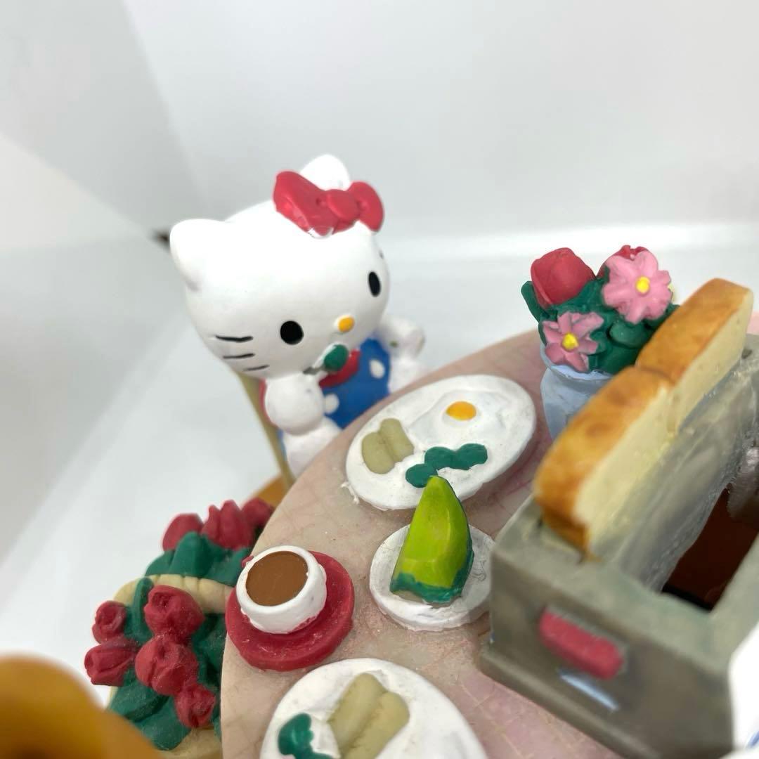 レトロ　美品　サンリオ ハローキティ みんなで朝ごはん ジオラマ風 貯金箱