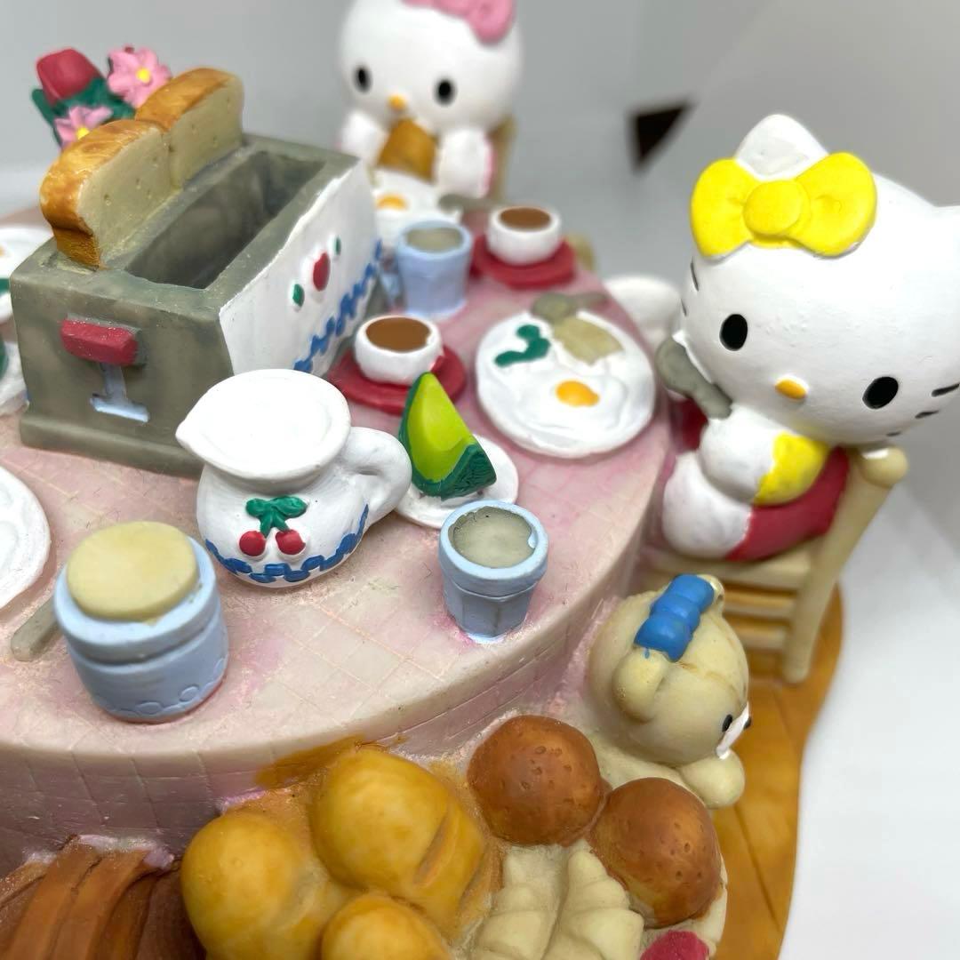 レトロ　美品　サンリオ ハローキティ みんなで朝ごはん ジオラマ風 貯金箱
