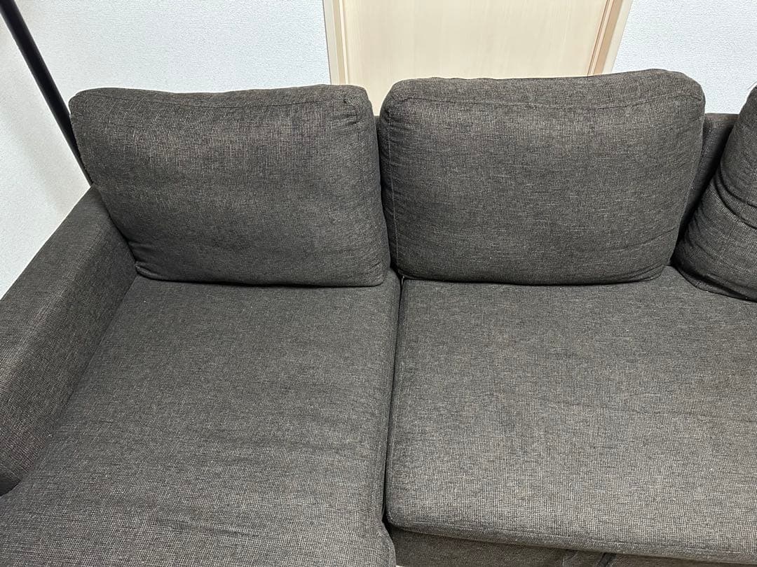 ダークグレー 2〜4人掛けソファベッド