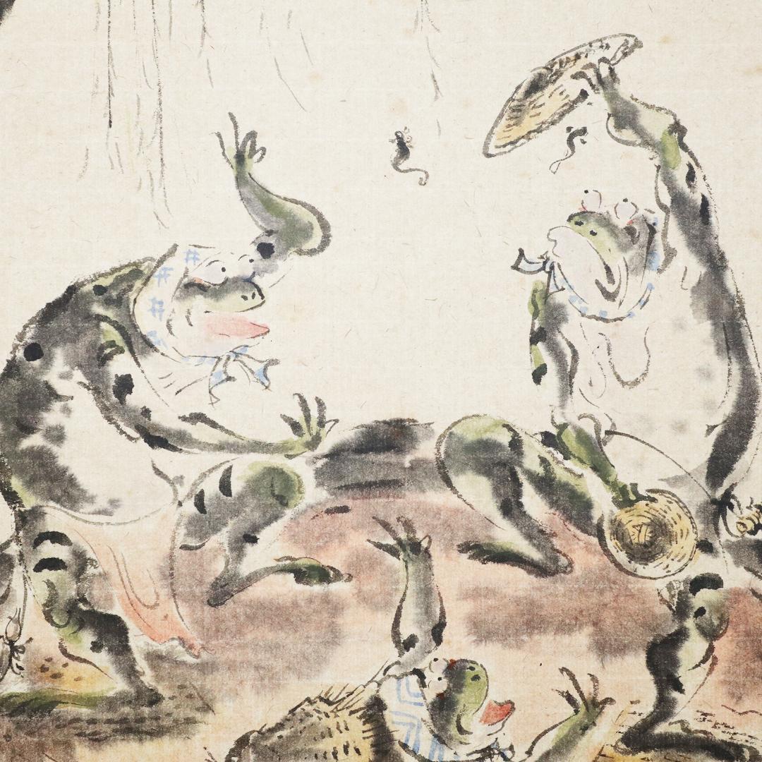 掛軸 笹川和也 柳舟 紙本 共箱 肉筆 尺八立