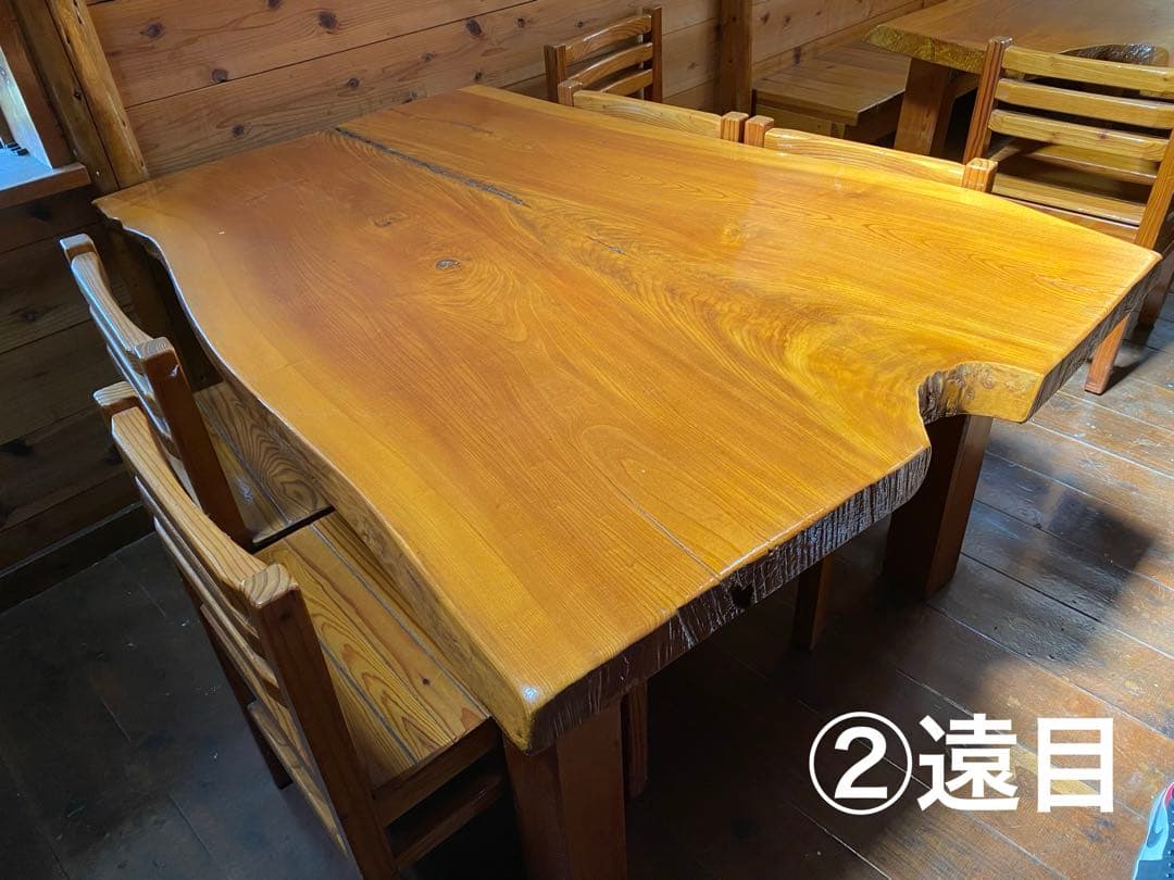 【直接引き取り限定】欅　一枚板　テーブル