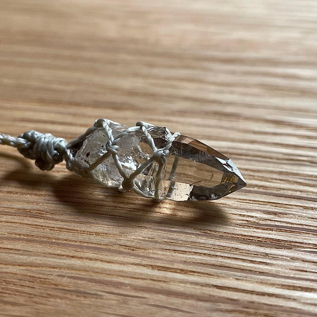 ヒマラヤ水晶 ガネッシュヒマール ＊ マクラメペンダント ネックレス 22