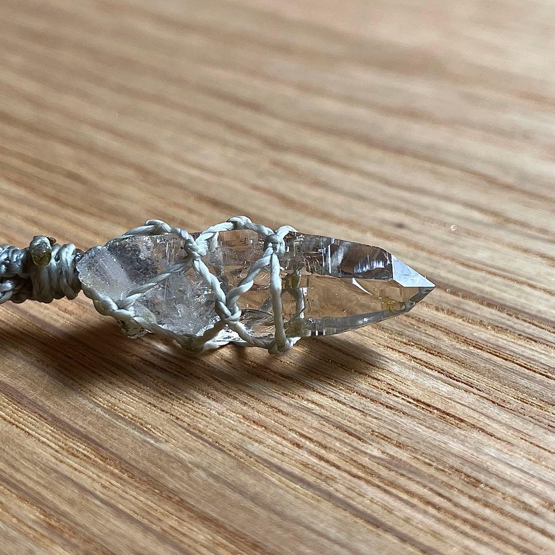 ヒマラヤ水晶 ガネッシュヒマール ＊ マクラメペンダント ネックレス 22