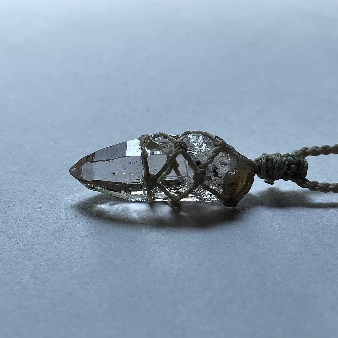 ヒマラヤ水晶 ガネッシュヒマール ＊ マクラメペンダント ネックレス 22