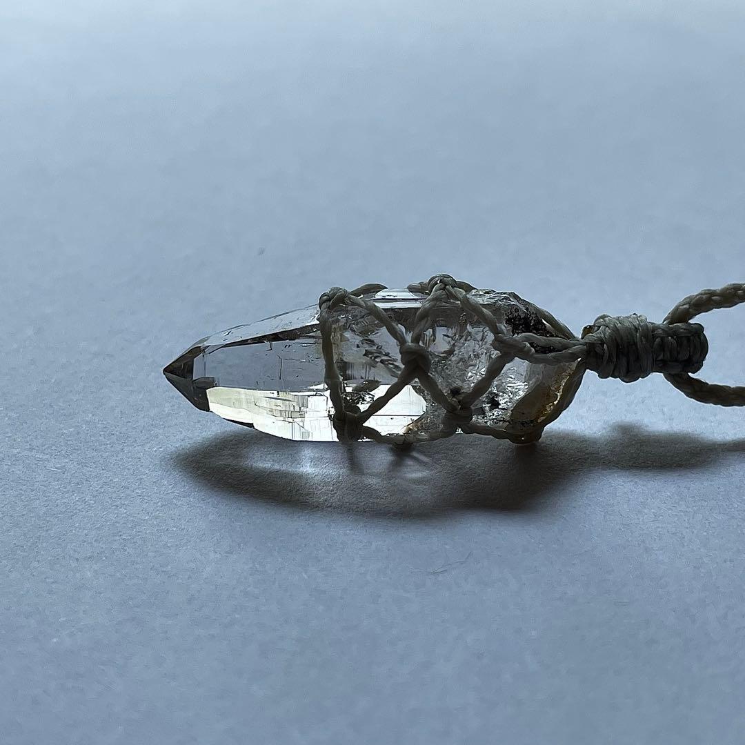 ヒマラヤ水晶 ガネッシュヒマール ＊ マクラメペンダント ネックレス 22