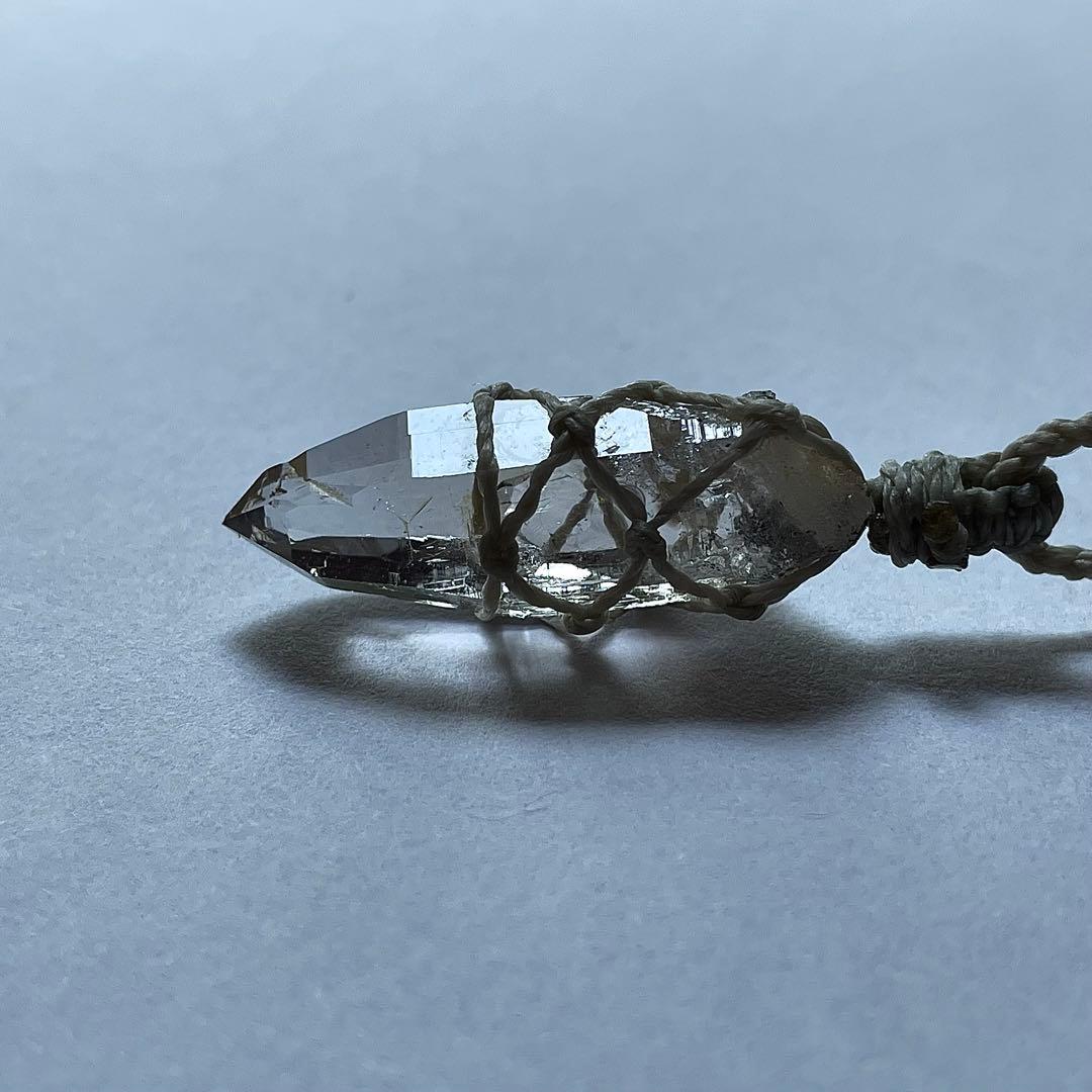 ヒマラヤ水晶 ガネッシュヒマール ＊ マクラメペンダント ネックレス 22