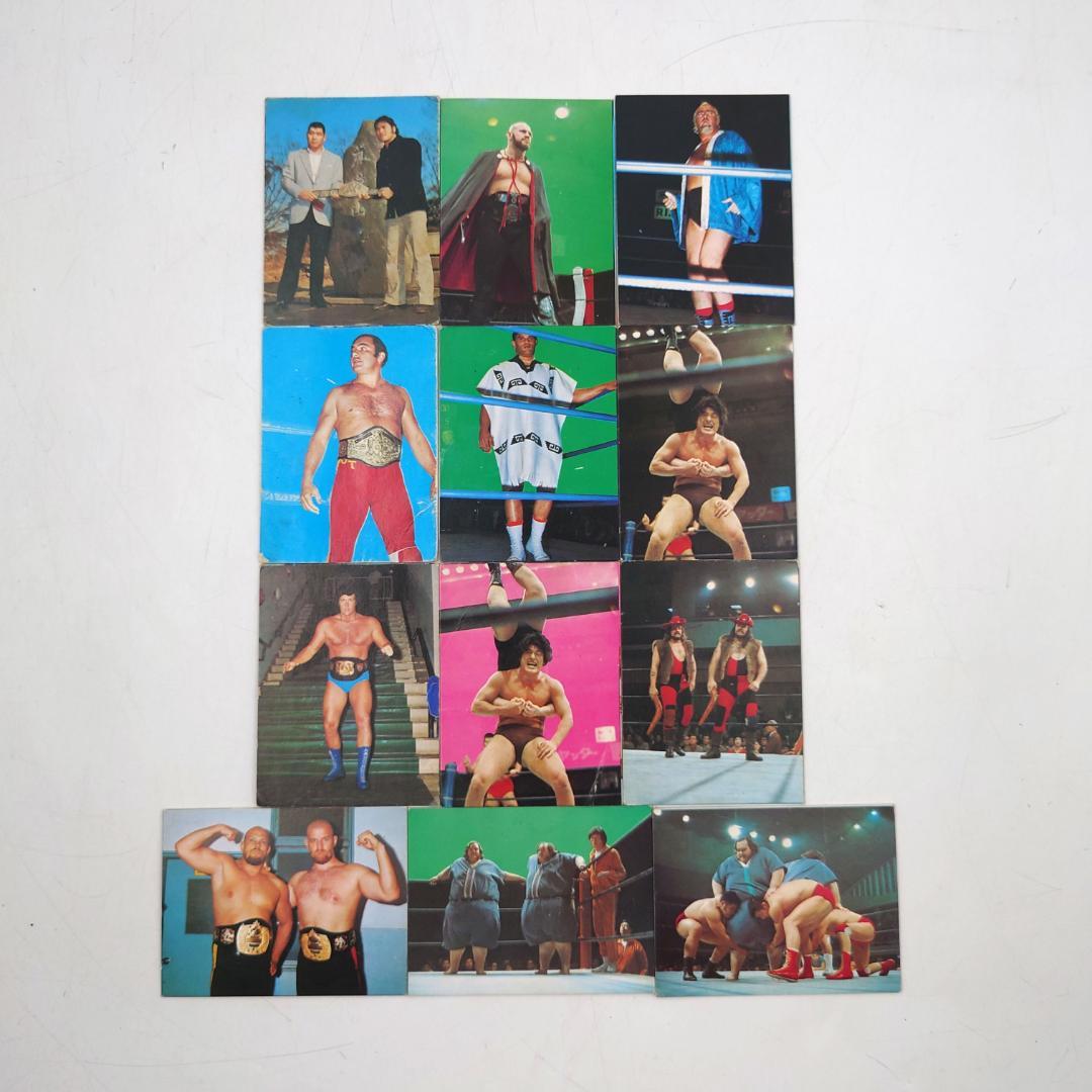 当時物 山勝 新日本プロレス ミニカード 12枚セット アントニオ猪木