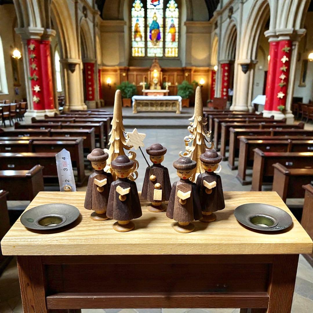東ドイツ製・ザイフェン 聖歌隊木製キャンドルスタンドXmas装飾 - メルカリ