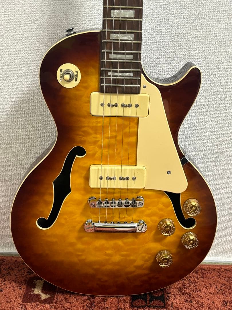 PlayTech LP-500 Premium F-Hole エレキギター