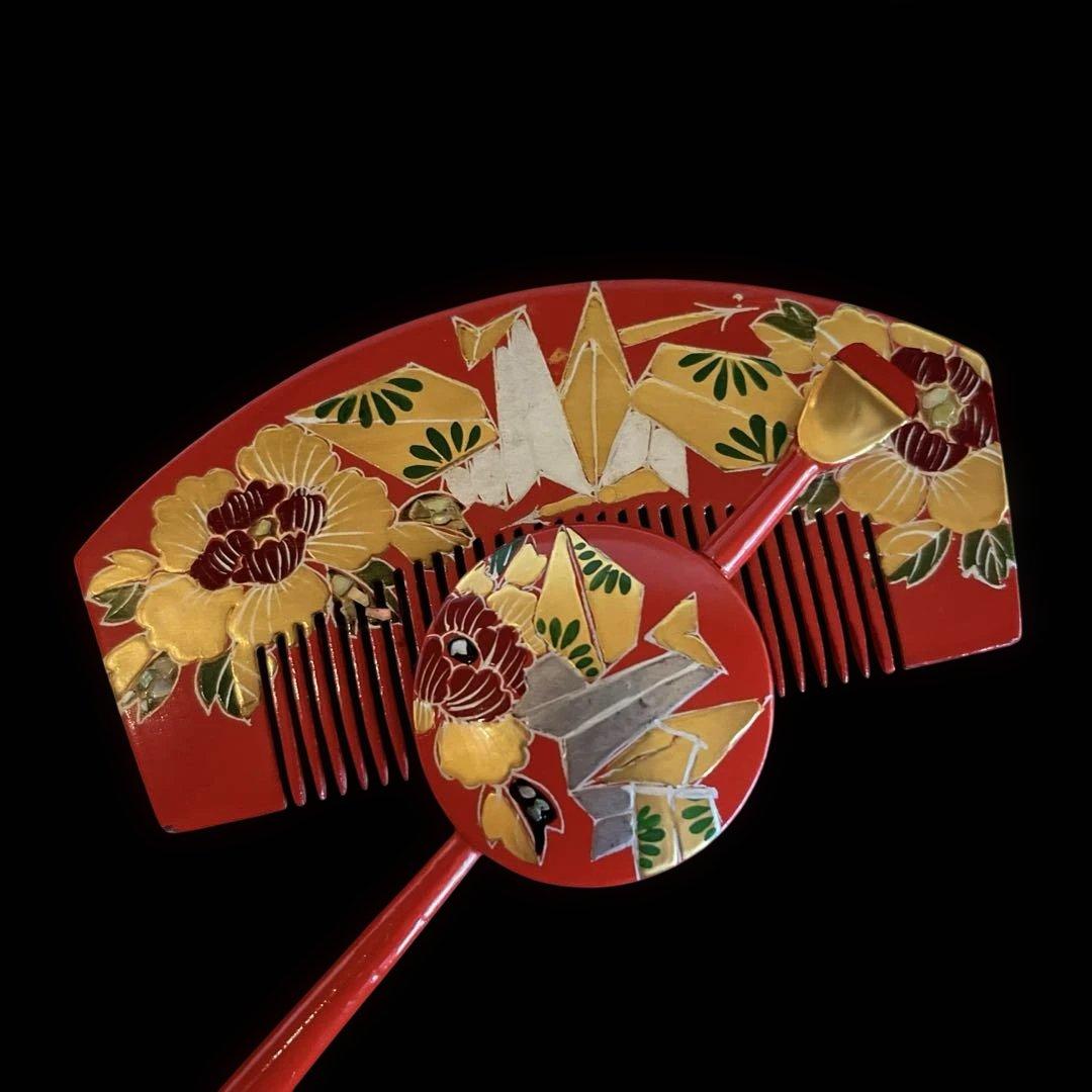 日本髪 髪飾り 七五三(7歳)～成人式 紅白