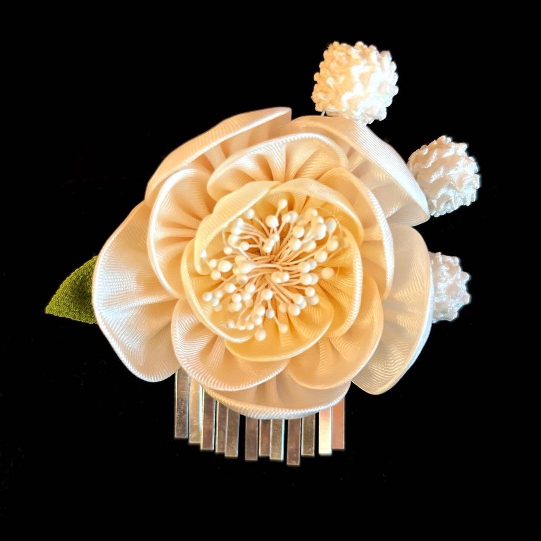 日本髪 髪飾り 七五三(7歳)～成人式 紅白