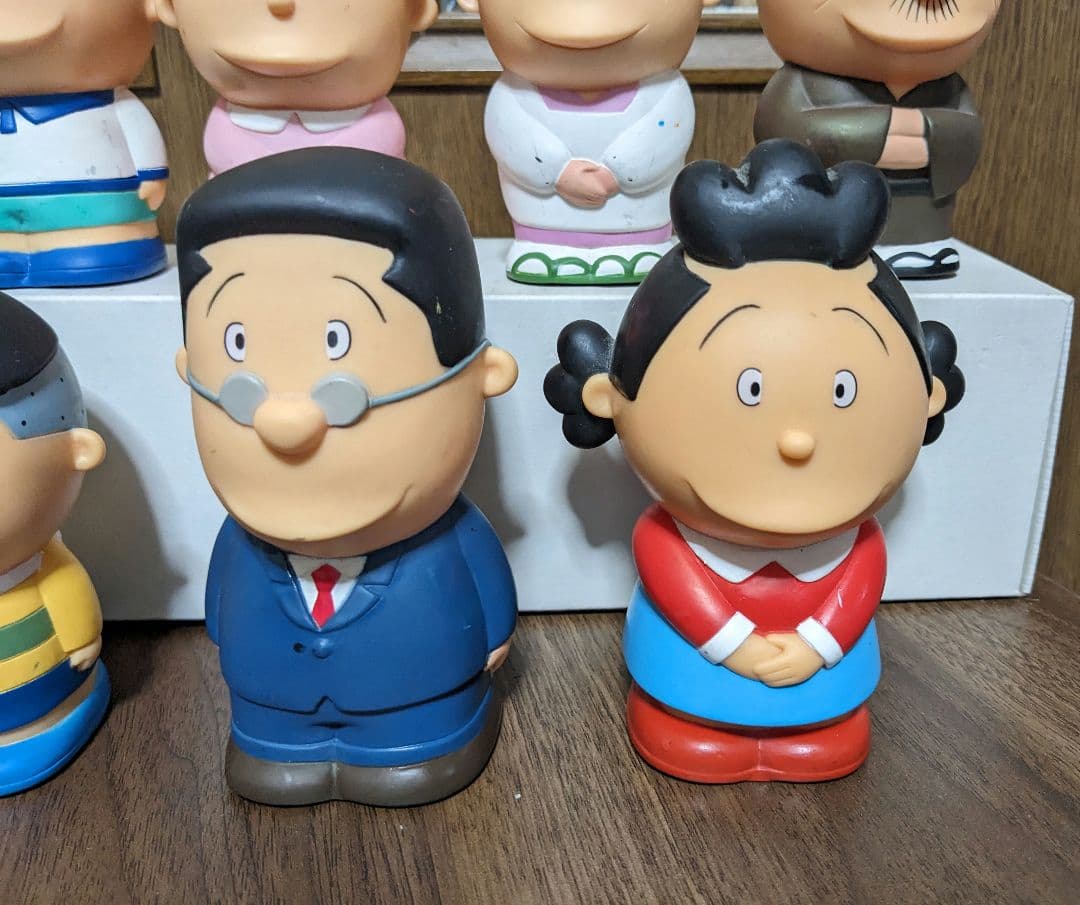 サザエさん一家　貯金箱　7点セット売り　⚠バラ売り不可　希少品