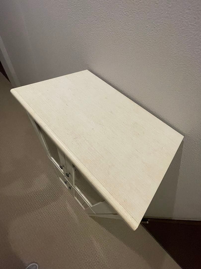 ニトリ　NATURAL SIGNATURE ホワイトキャビネット