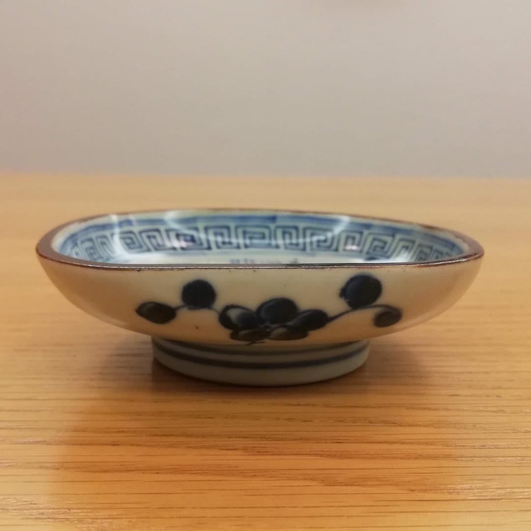 亀山焼 染付小皿