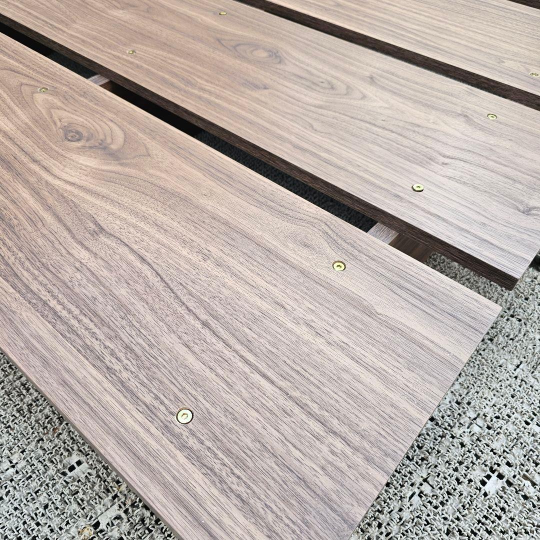 LOWYA スノコベッド ベッドフレーム おしゃれ シングル ウォルナット