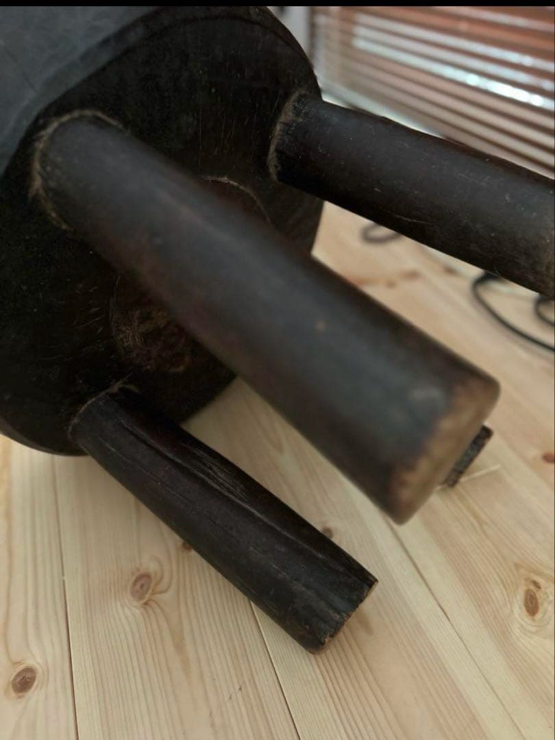 セヌフォ族　スツール　ビンテージ ブラウン