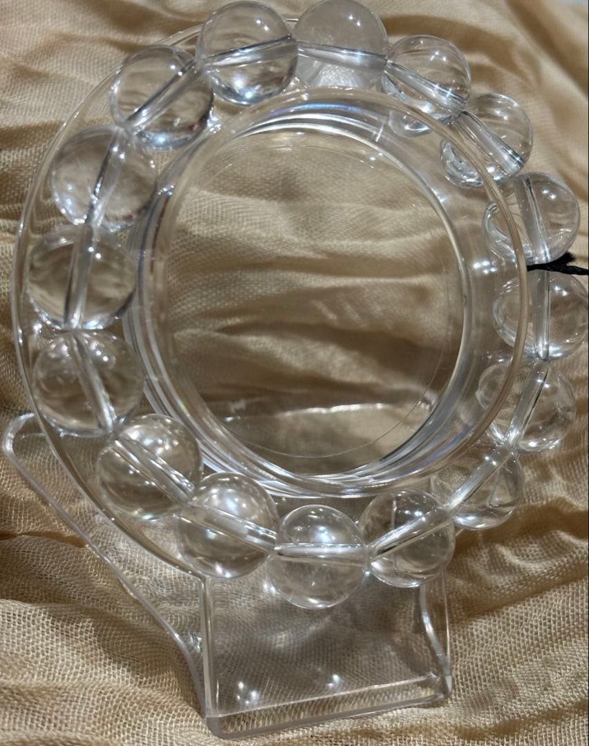 天然石✨⑥水晶×四神獣　12mm パワーストーン　ブレスレット　15cm