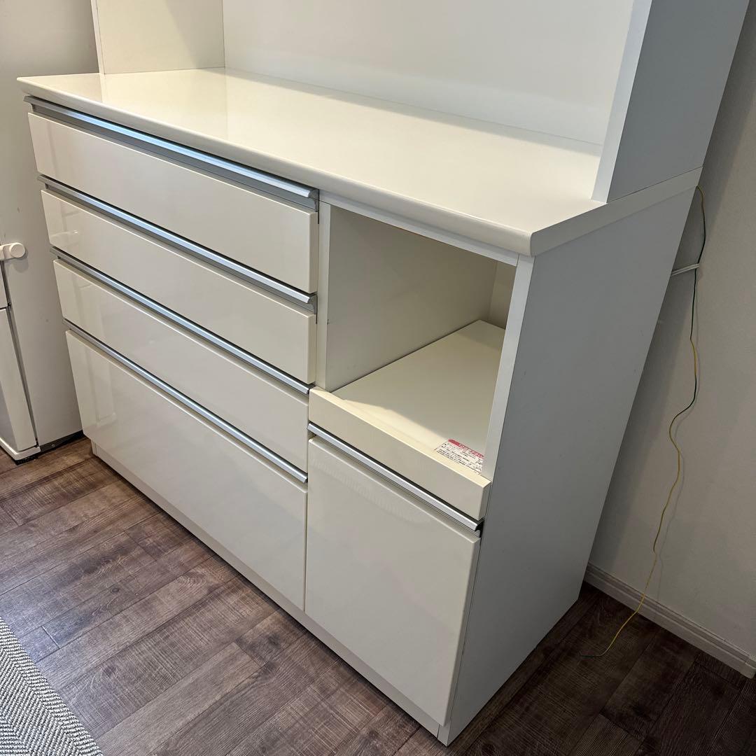 な*ほ様 12/23迄　ニトリ　キッチンボード(レジューム120-2TF-H W