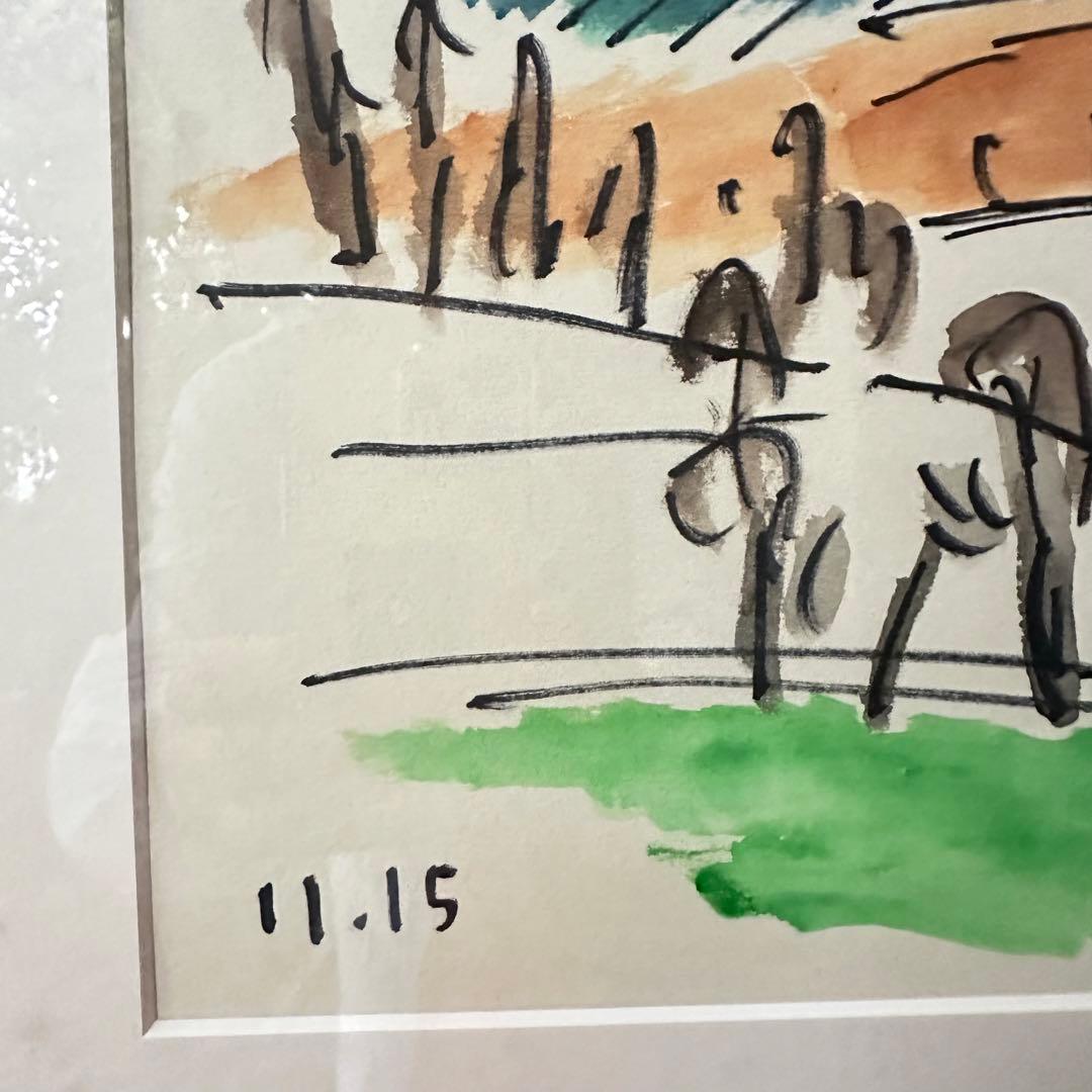 超限定9月9日20時迄‼️真作カムイ坂本直行「羊蹄山神威岳」水彩画 日付