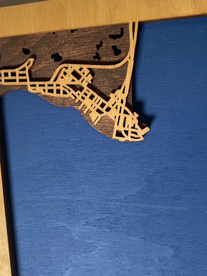 2369❣️ FUKUOKA 3D Wood City Map