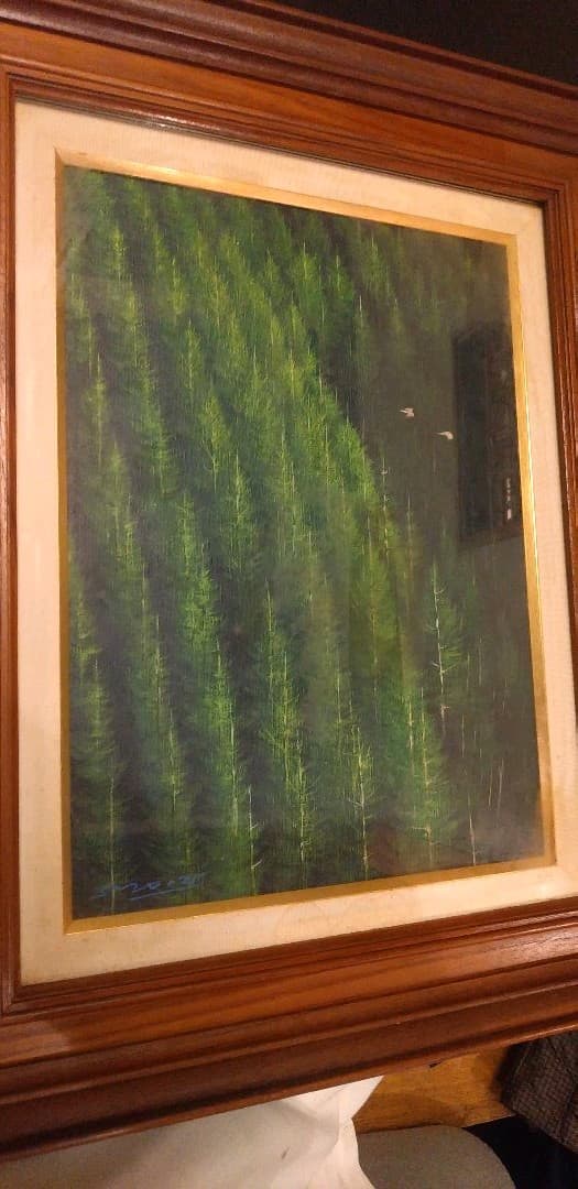 飯田史朗、【アッシジの街】、希少な額装用画集より、新品額装付