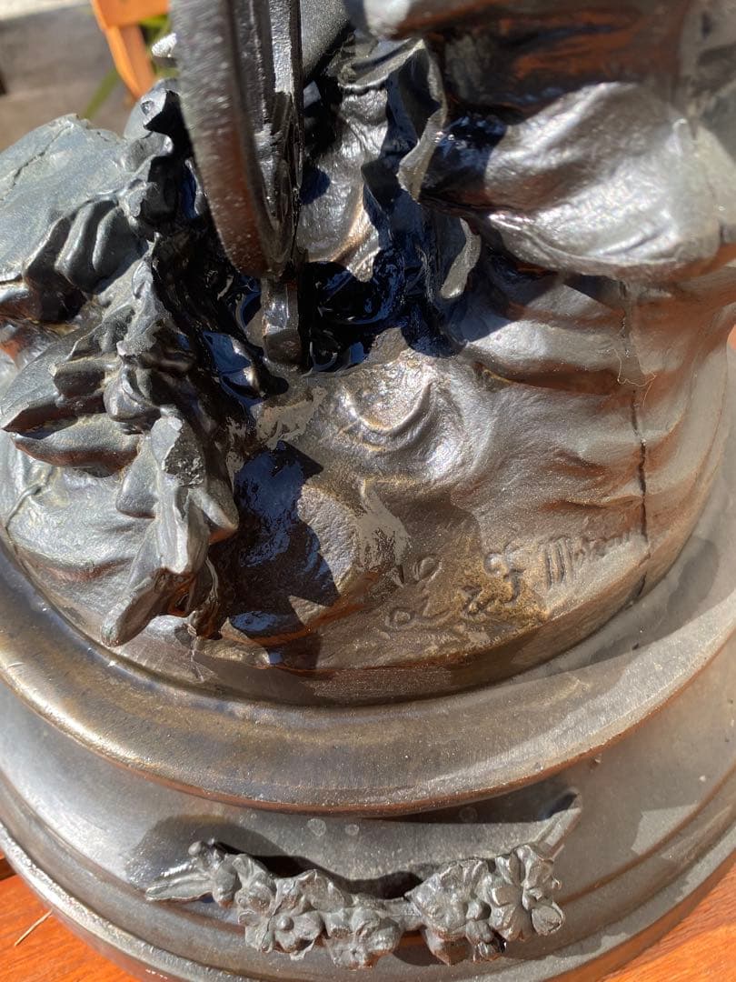 重厚ブロンズ像｜クラシック調ヴィンテージ・ガーデンオブジェ