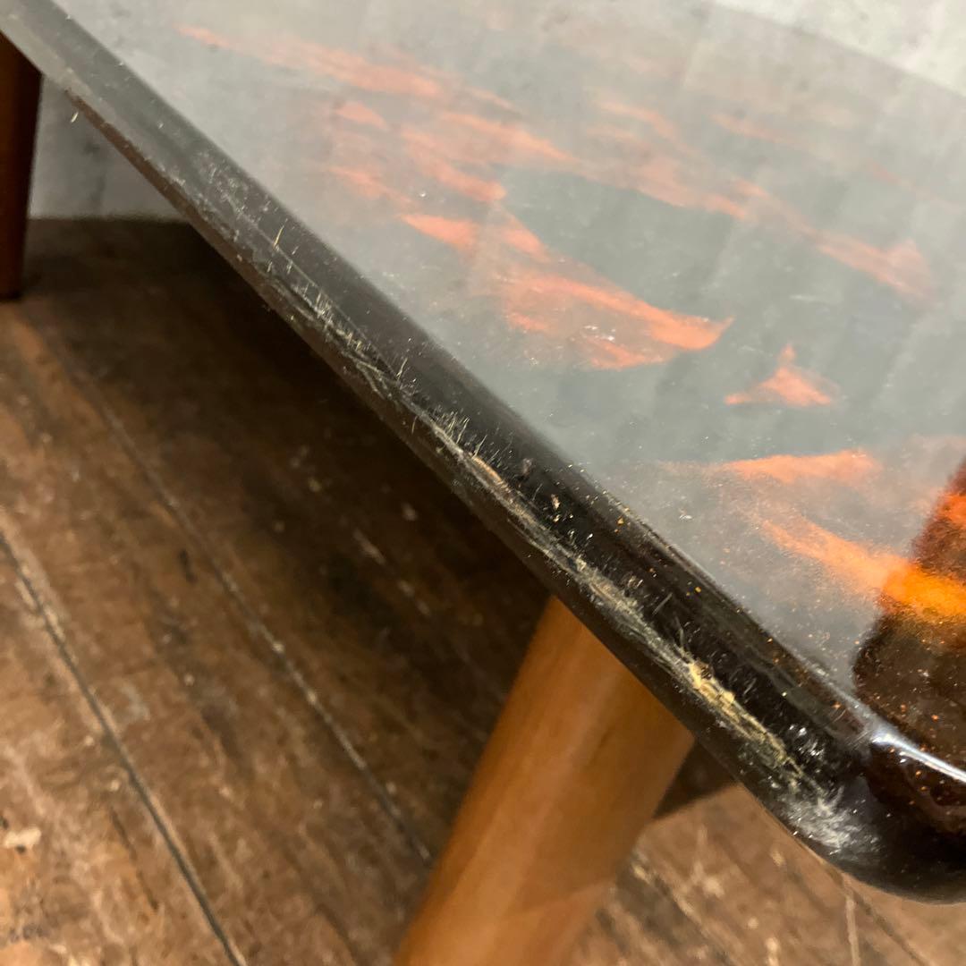 昭和レトロ 津軽塗 漆塗り 長方形 座卓 センターテーブル ローテブル